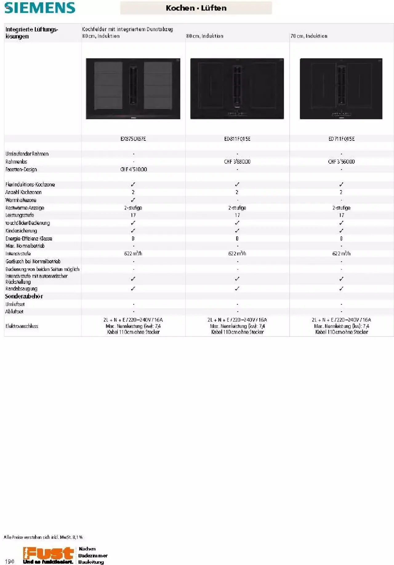 Fust Küchen- und Badezimmerprospekt von 4. März bis 31. Dezember 2024 - Prospekt seite 190