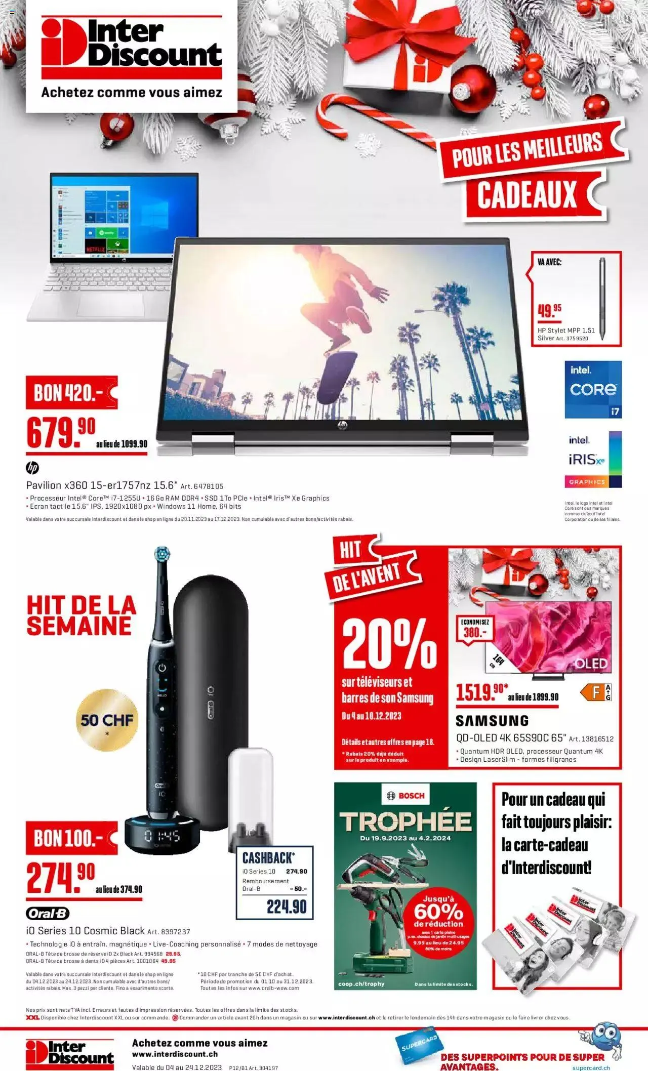 Interdiscount Aktionen FR von 4. Dezember bis 24. Dezember 2023 - Prospekt seite  32