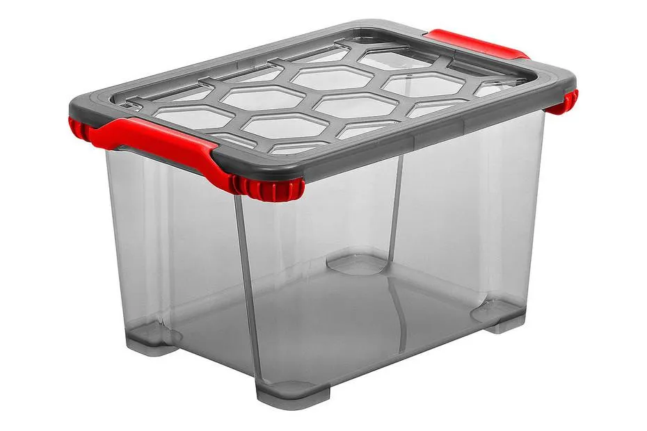 Rotho Evo Total Box Rot | 23 × 28 × 39 cm | 15 l