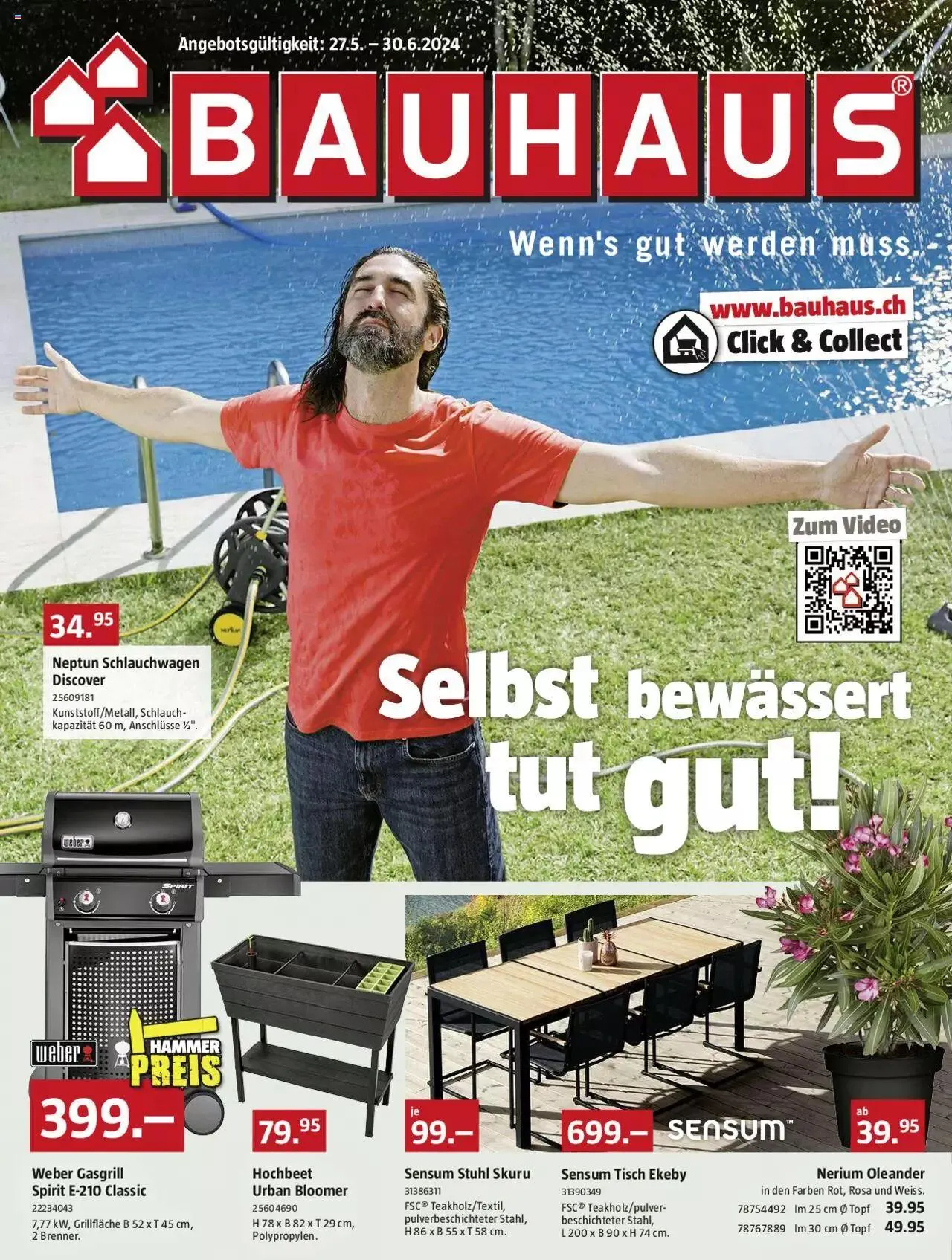 Bauhaus Aktionen von 27. Mai bis 30. Juni 2024 - Prospekt seite  1