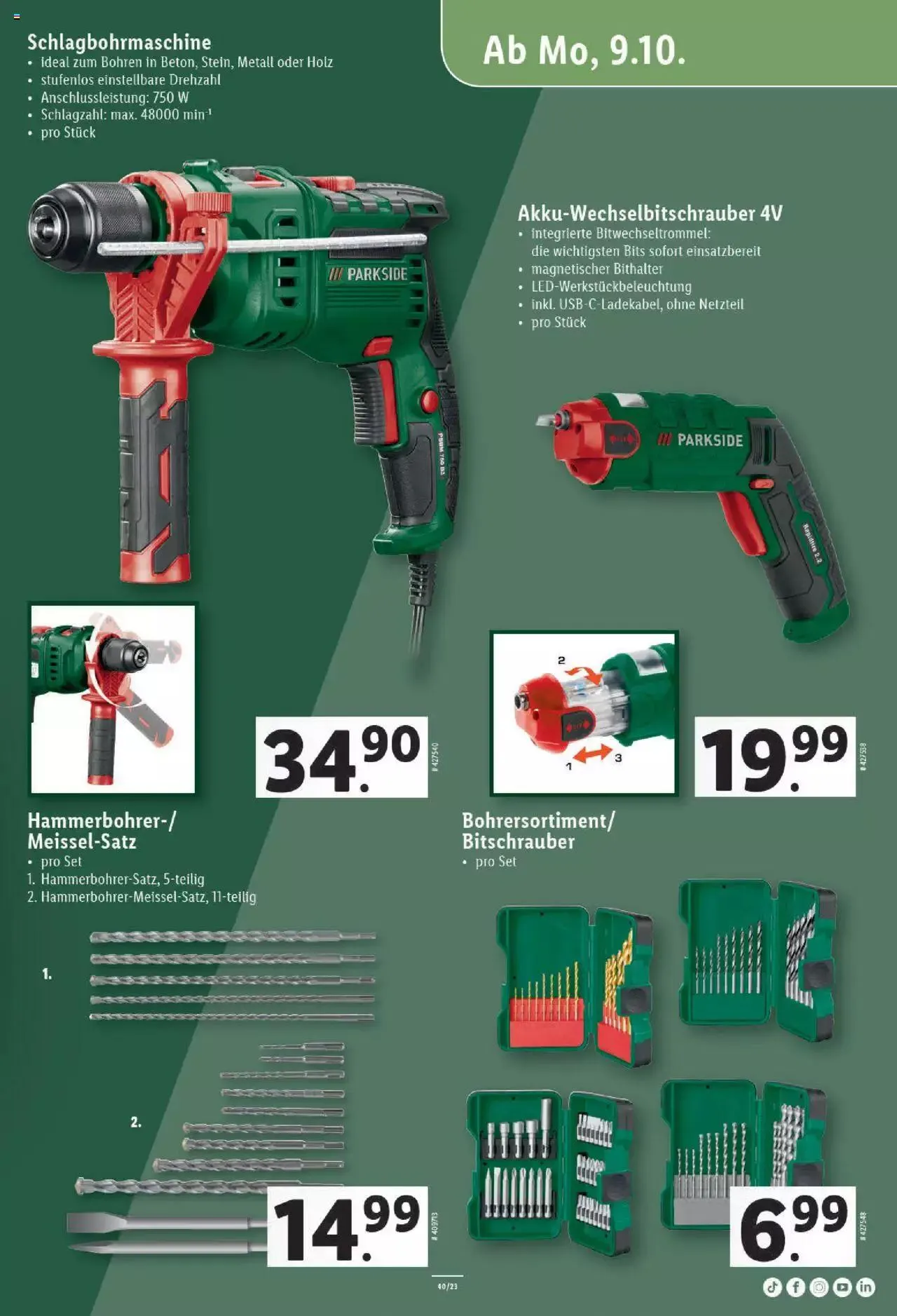 Lidl Aktionen von 5. Oktober bis 11. Oktober 2023 - Prospekt seite  29