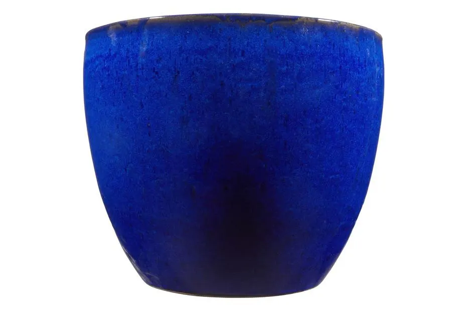 JARDIN ROYAL Blumentopf Zinal II Blau | 38 × 45 cm