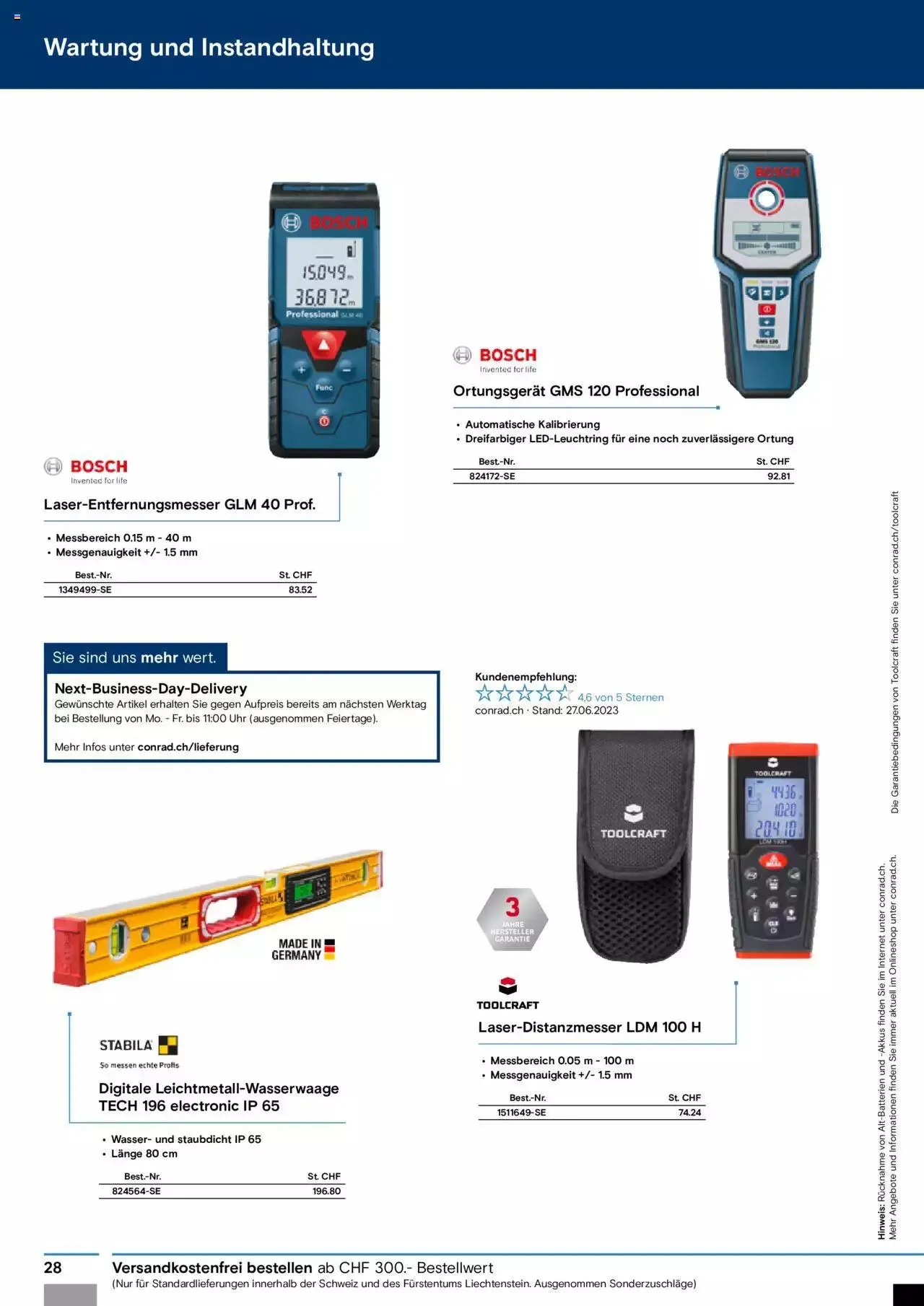 Conrad Automation und Robotik von 18. Juli bis 31. Dezember 2023 - Prospekt seite  28