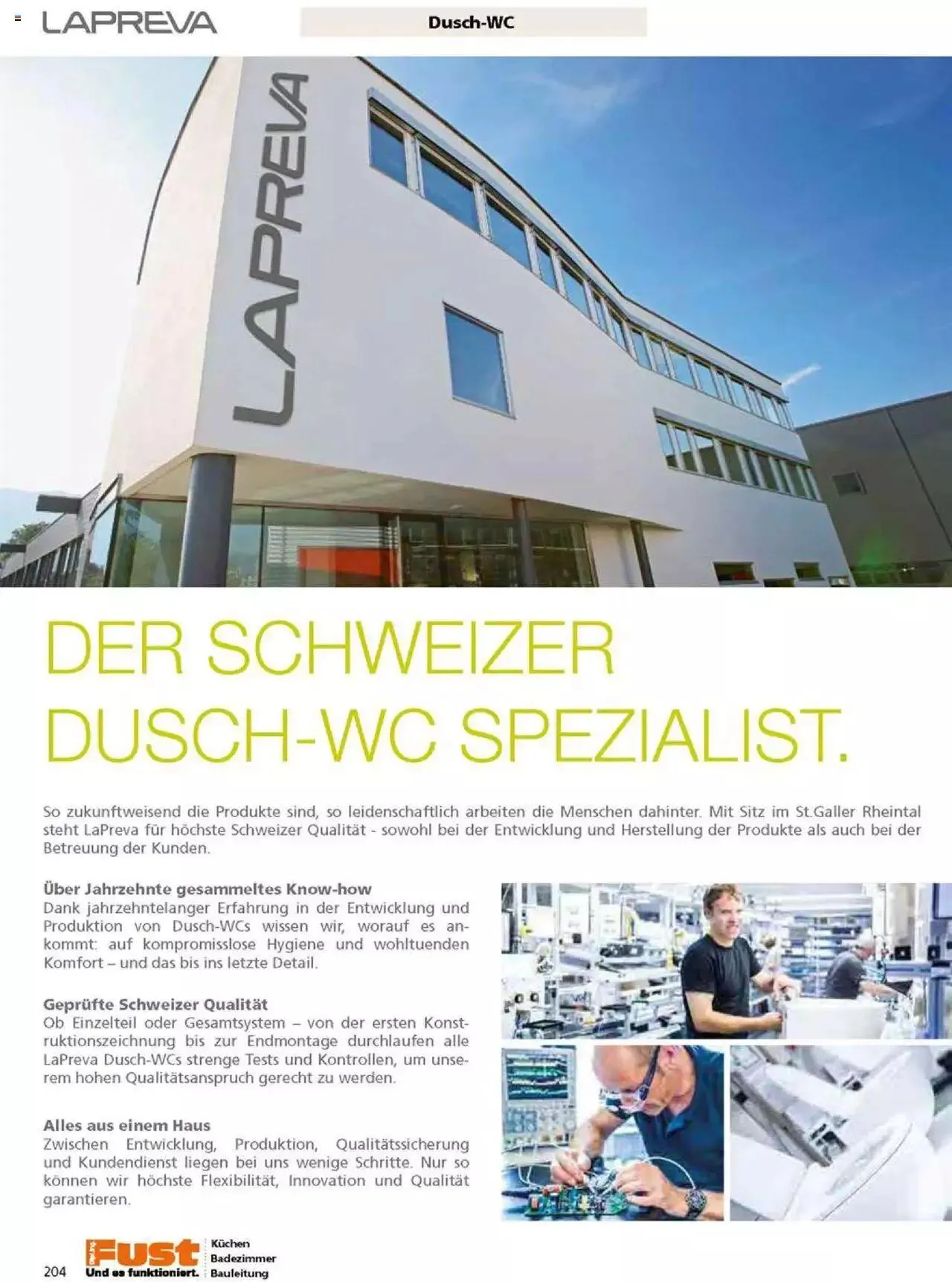 Fust Badezimmermagazin von 17. April bis 31. Dezember 2023 - Prospekt seite 204