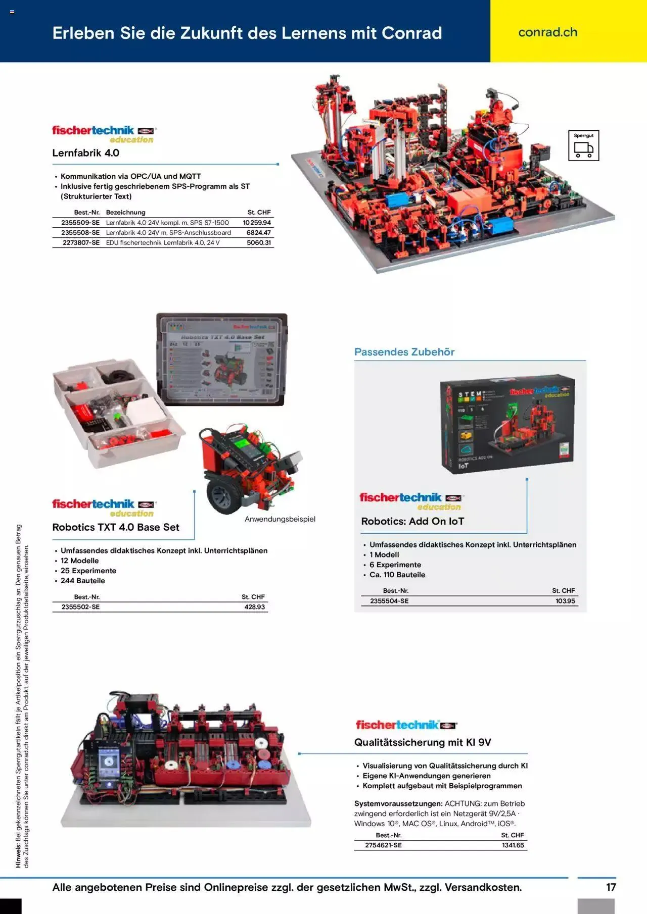 Conrad Automation und Robotik von 18. Juli bis 31. Dezember 2023 - Prospekt seite  17