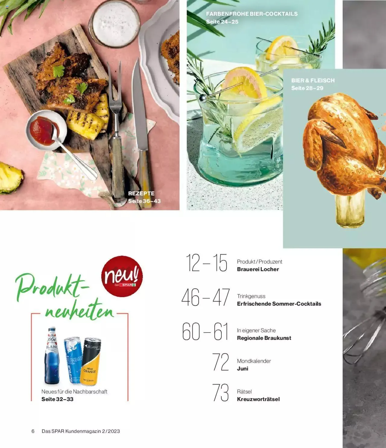 SPAR Kundenmagazin von 31. Mai bis 31. Dezember 2023 - Prospekt seite  6