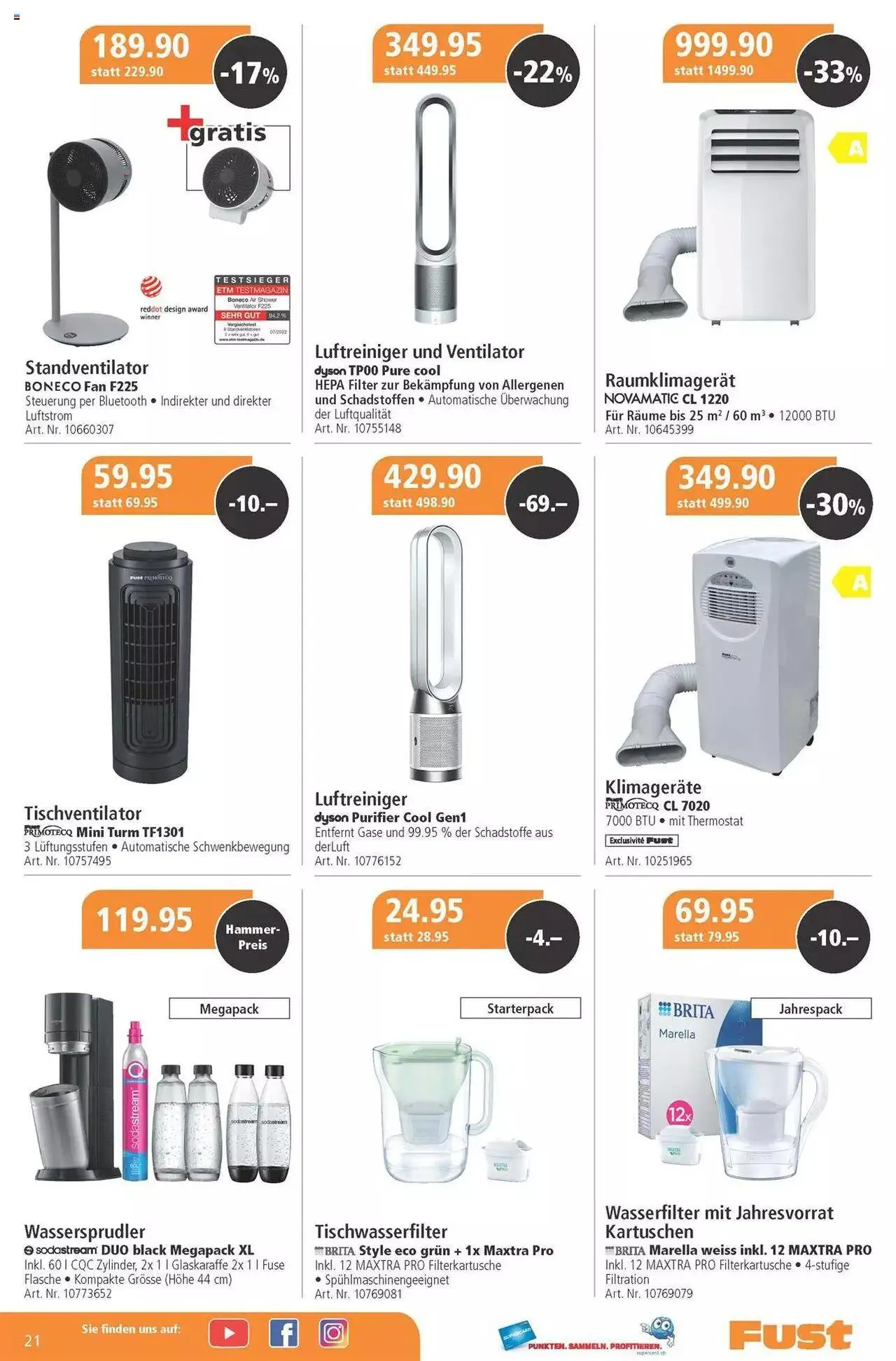 Fust Aktionen von 30. Mai bis 23. Juni 2024 - Prospekt seite 21