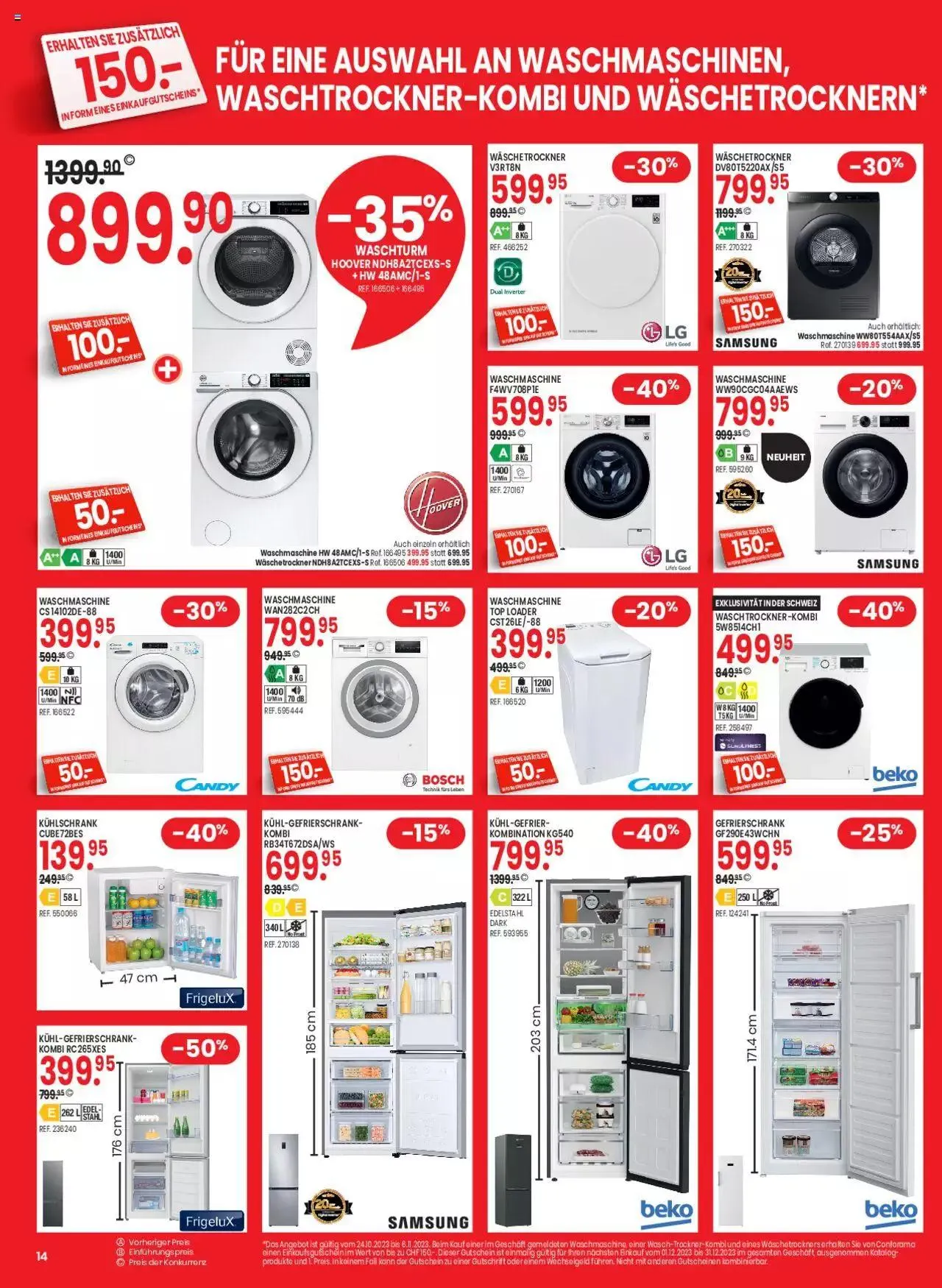 Conforama Rabatt von 24. Oktober bis 6. November 2023 - Prospekt seite 14