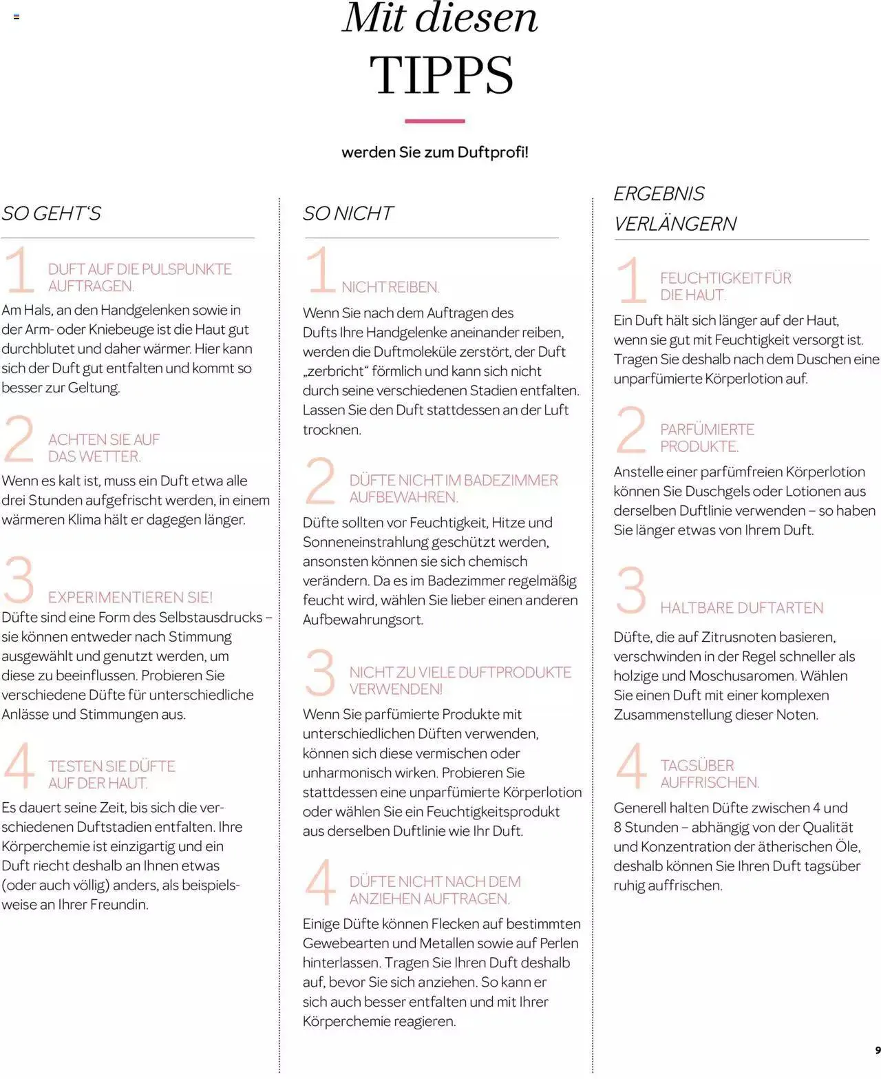 Mary Kay - Duftkatalog von 27. September bis 31. Dezember 2023 - Prospekt seite 9