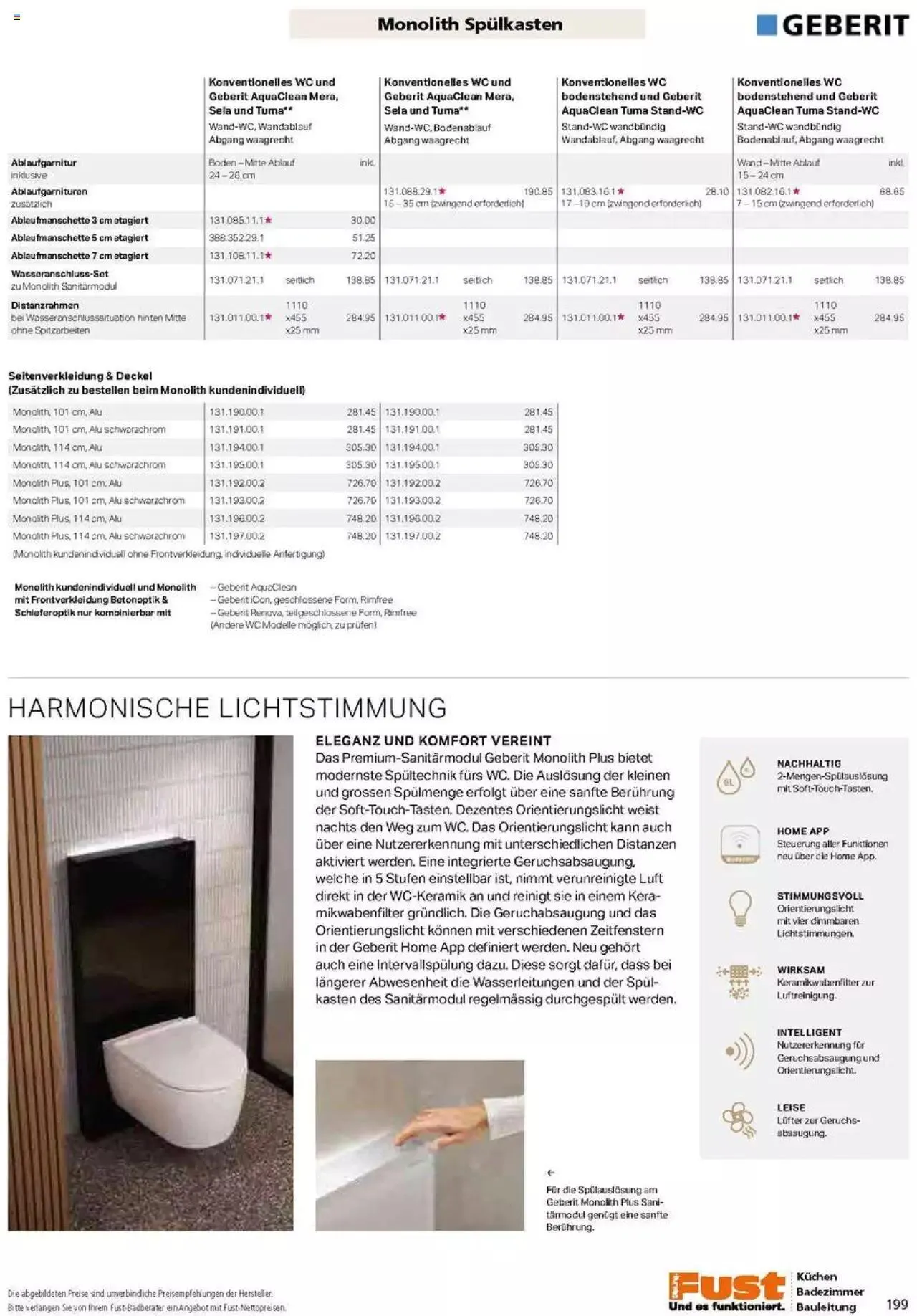 Fust Badezimmermagazin von 17. April bis 31. Dezember 2023 - Prospekt seite 199