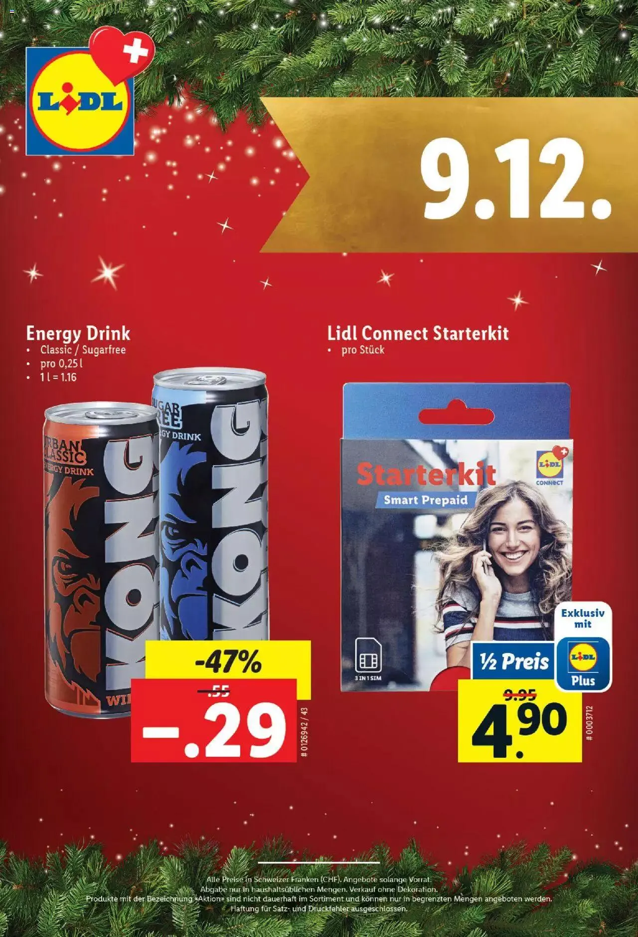 Lidl Aktionen Magische Weihnachtszeit von 1. Dezember bis 24. Dezember 2023 - Prospekt seite 10