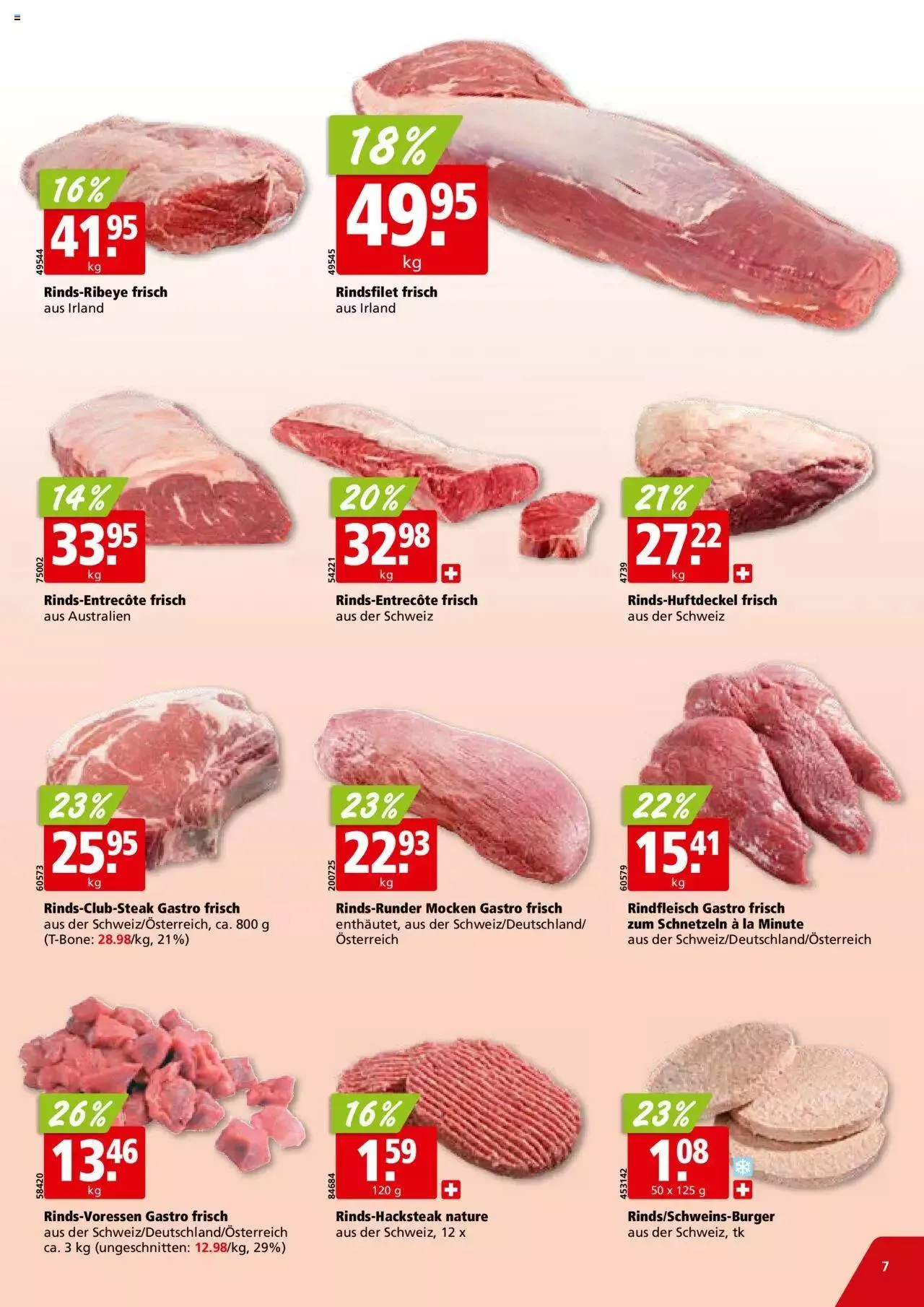 Aligro Aktionen - Chavannes, Matran, Genf, Sitten von 4. Dezember bis 9. Dezember 2023 - Prospekt seite  7