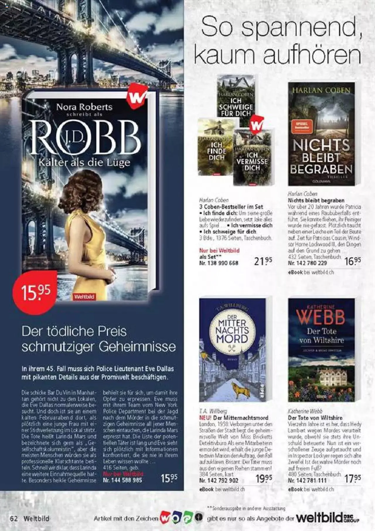 Weltbild - Aktueller Prospekt von 27. Januar bis 31. Dezember 2023 - Prospekt seite  62