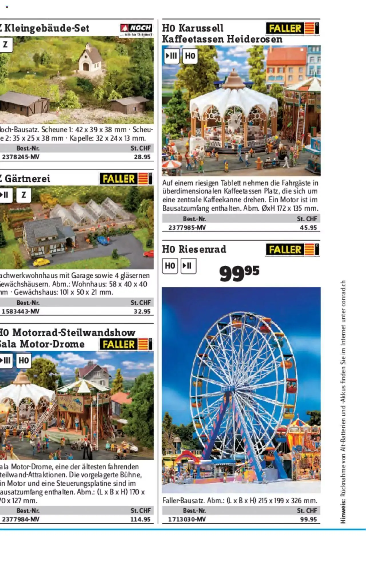 Conrad - Modellbahn Katalog 2022/23 von 5. September bis 31. Dezember 2023 - Prospekt seite  280