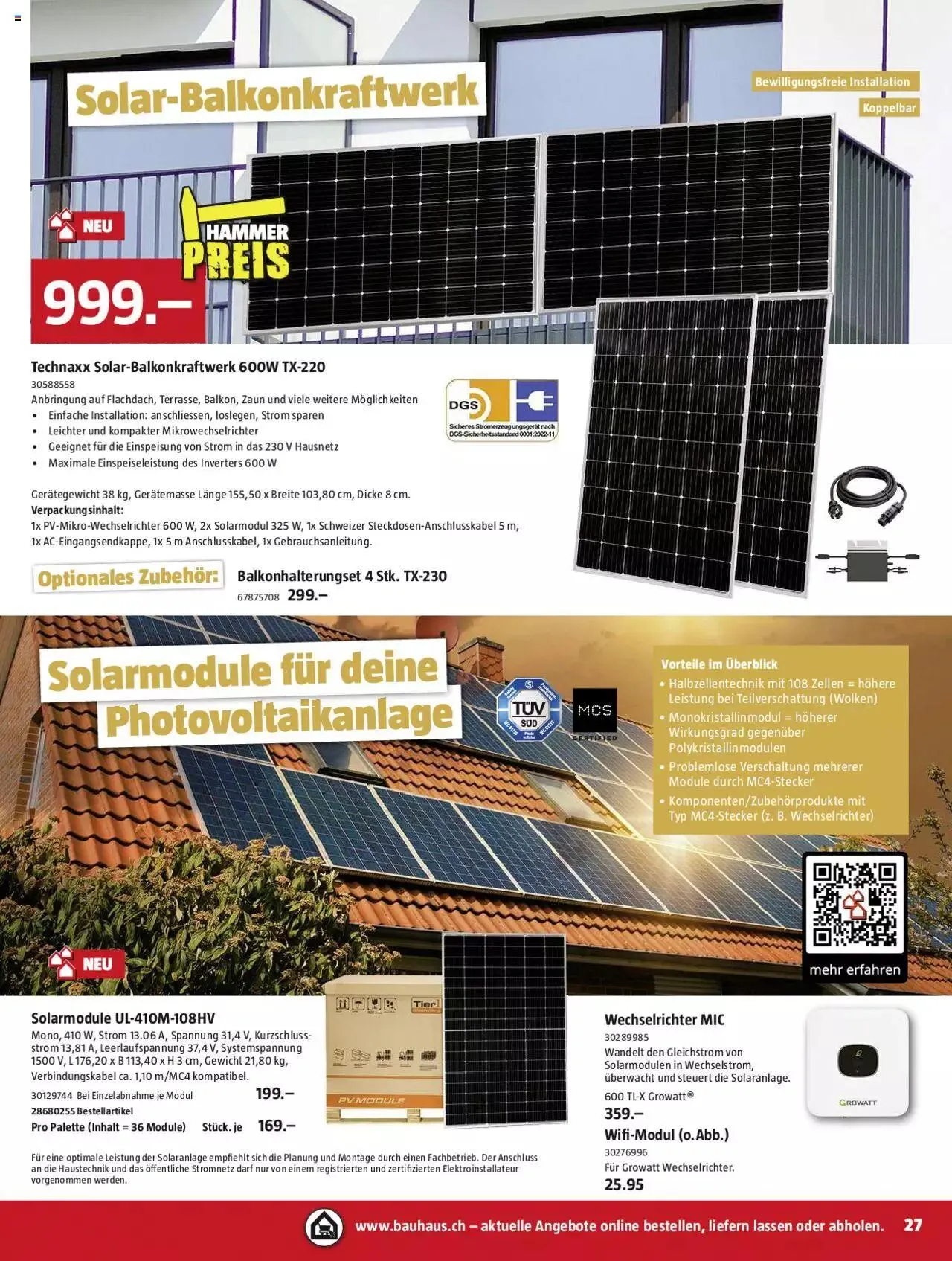 Bauhaus Aktionen von 26. Juni bis 30. Juli 2023 - Prospekt seite  27