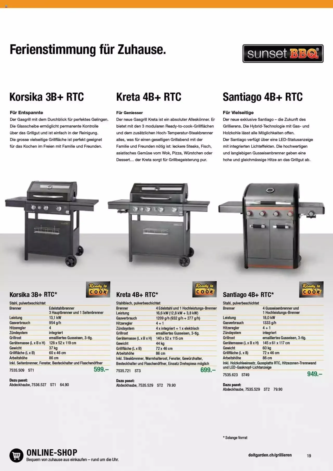 DO IT+GARDEN MIGROS - Grill von 13. Februar bis 31. Dezember 2023 - Prospekt seite  19