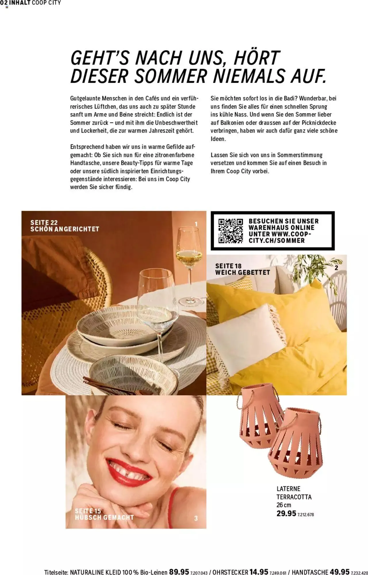 Coop City Magazin von 29. April bis 31. Dezember 2024 - Prospekt seite  2