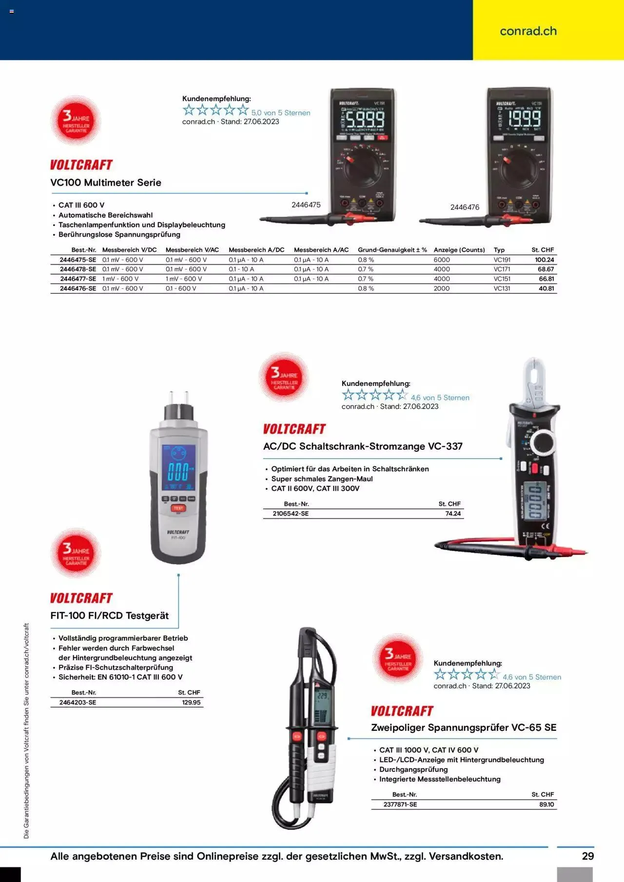 Conrad Automation und Robotik von 18. Juli bis 31. Dezember 2023 - Prospekt seite 29