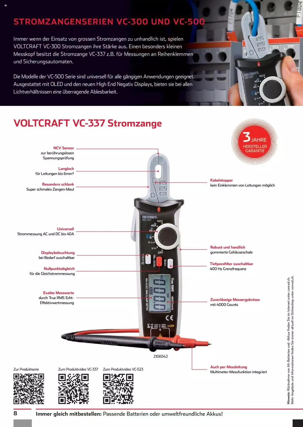 Conrad Aktionen Voltcraft News von 18. Dezember bis 31. Dezember 2024 - Prospekt seite  8