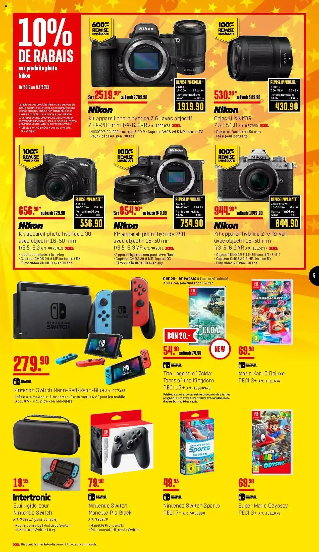 Interdiscount Aktionen FR von 26. Juni bis 31. Dezember 2023 - Prospekt seite  5