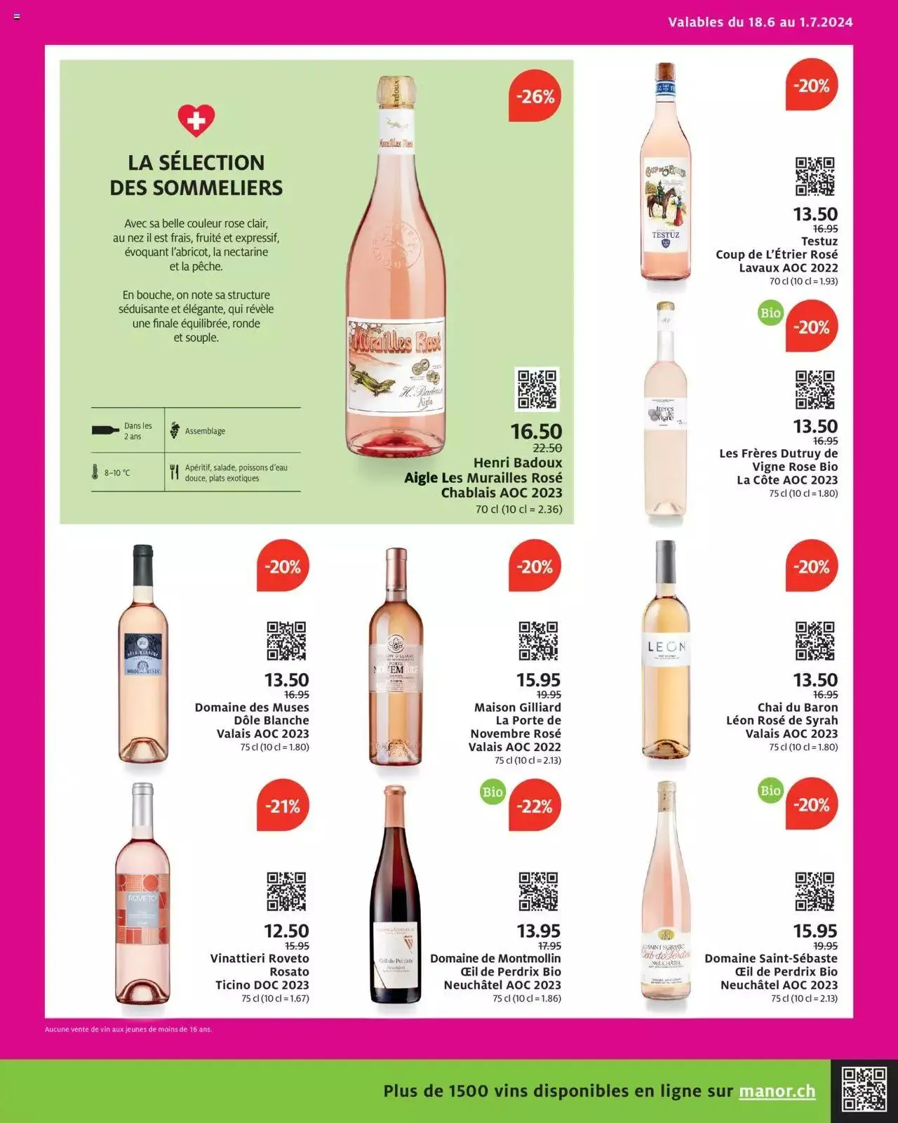Manor - Offerte della settimana von 18. Juni bis 24. Juni 2024 - Prospekt seite  12