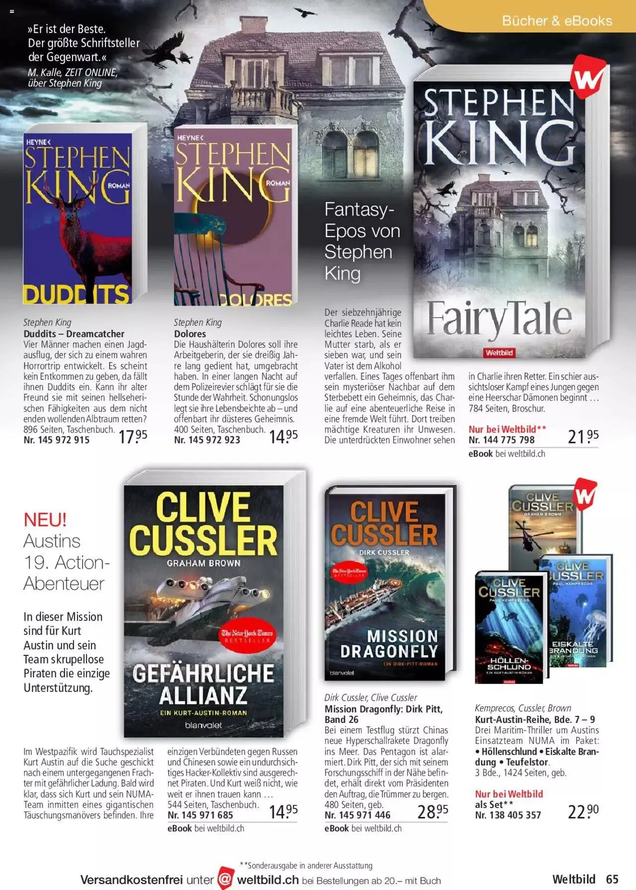 Weltbild Aktionen von 1. Juli bis 31. Juli 2023 - Prospekt seite  65