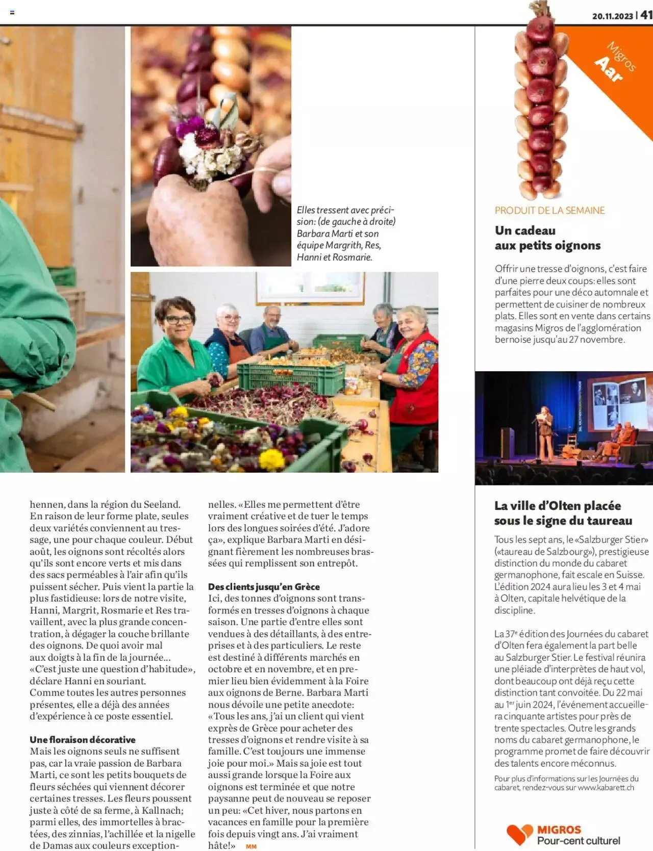 Migros Magazin FR von 20. November bis 31. Dezember 2023 - Prospekt seite 41