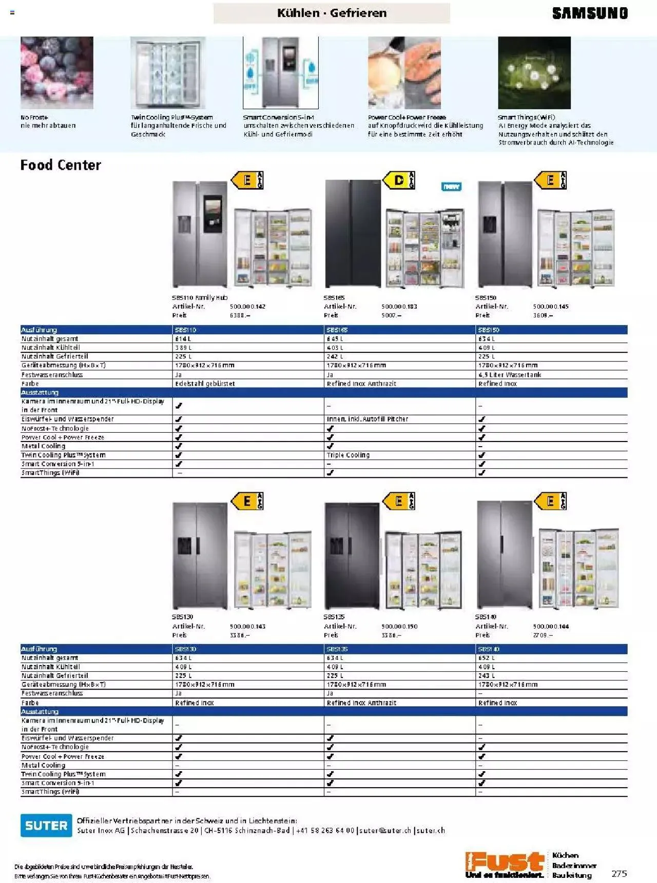 Fust Küchen- und Badezimmerprospekt von 4. März bis 31. Dezember 2024 - Prospekt seite  275