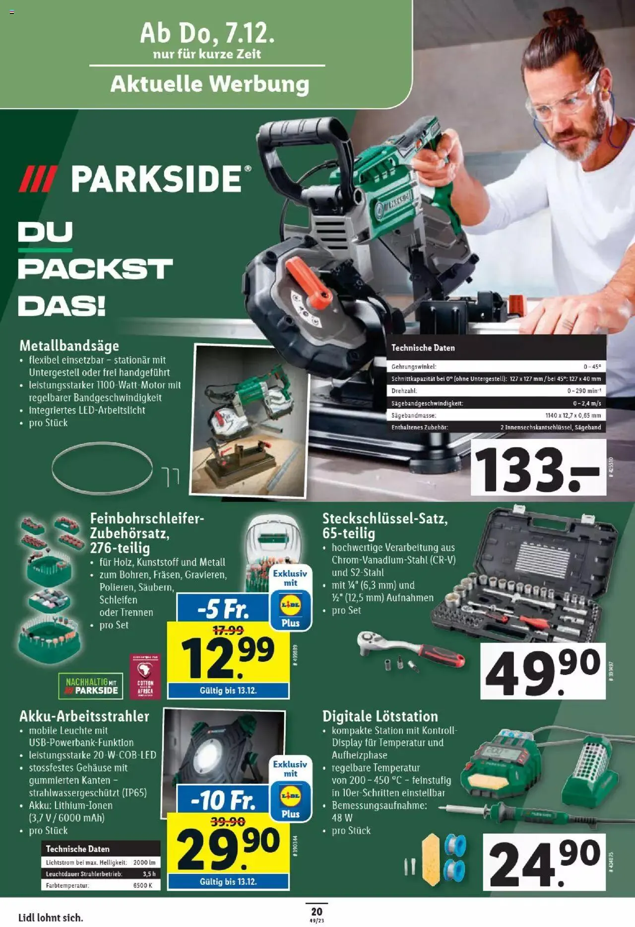 Lidl Aktionen von 7. Dezember bis 13. Dezember 2023 - Prospekt seite 20