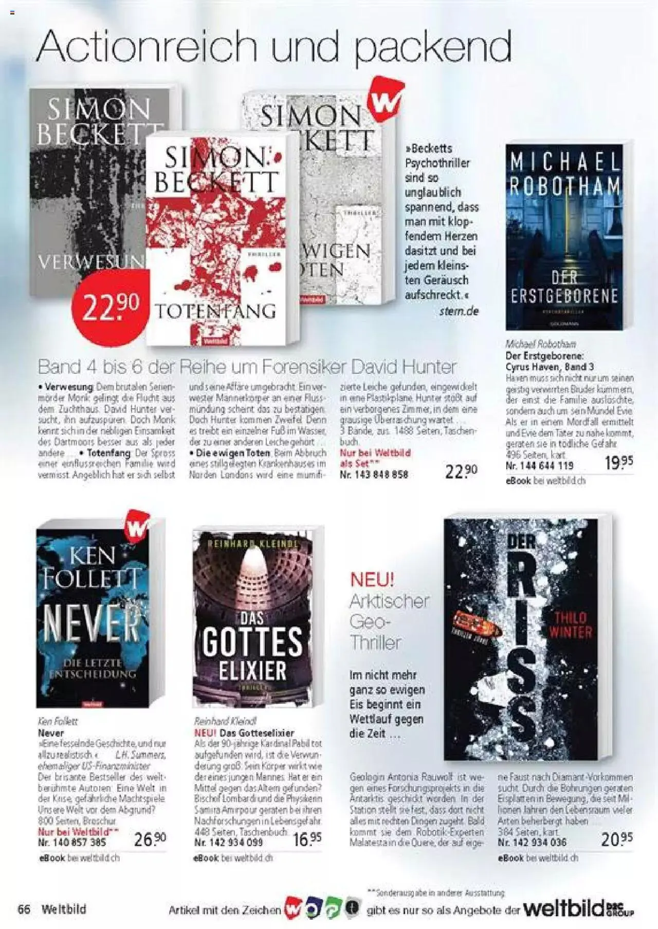 Weltbild - Aktueller Prospekt von 27. Januar bis 31. Dezember 2023 - Prospekt seite  66