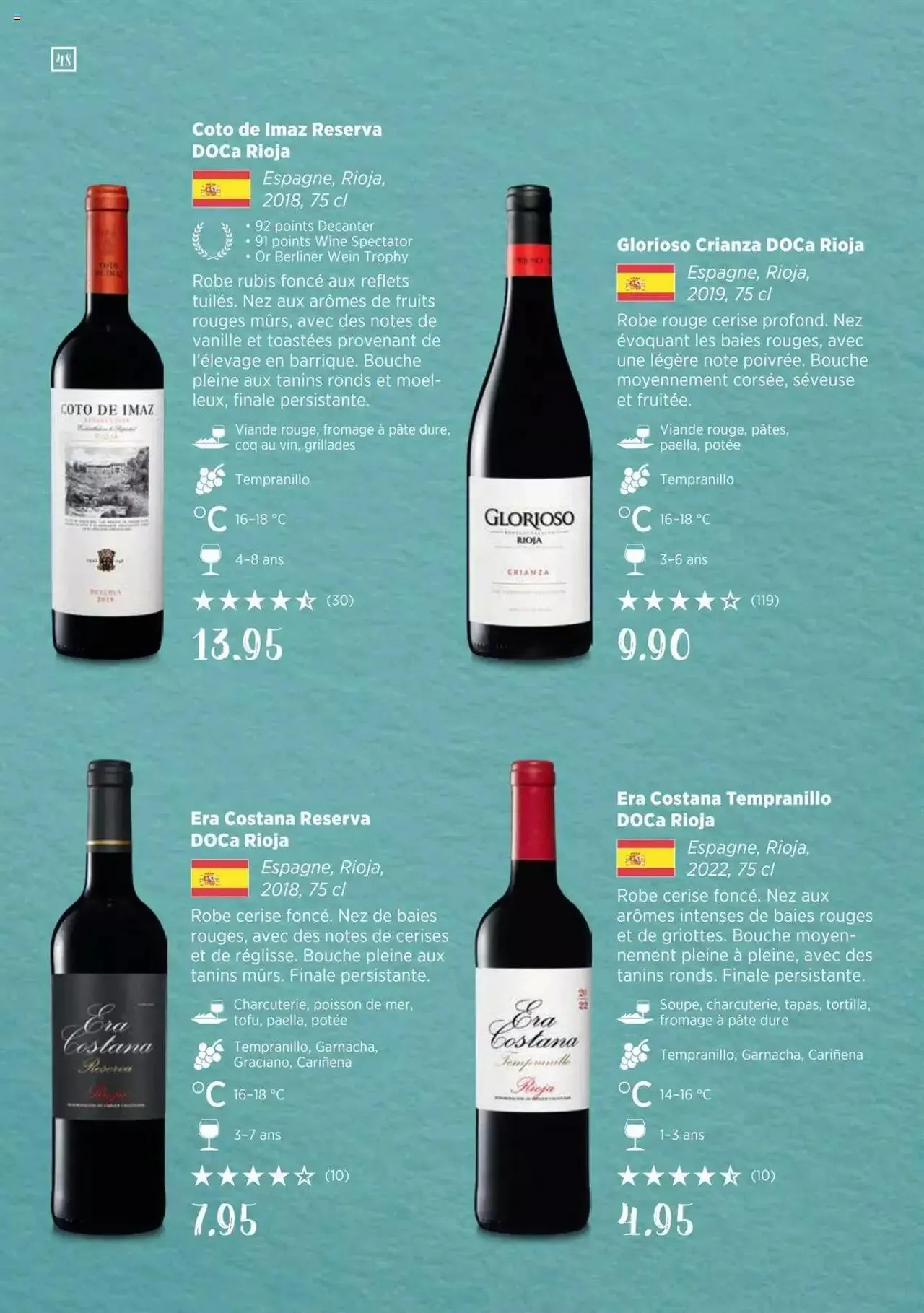 Denner Guide des vins 2023 /2024 FR von 11. September bis 31. Dezember 2024 - Prospekt seite  48