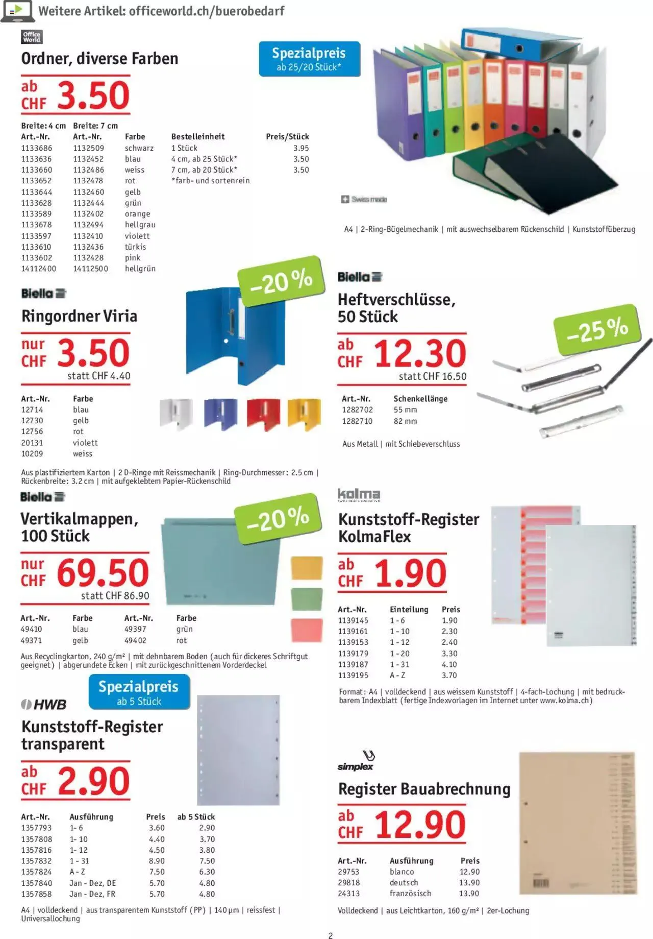Office World Aktionen von 30. November bis 27. Dezember 2023 - Prospekt seite 2