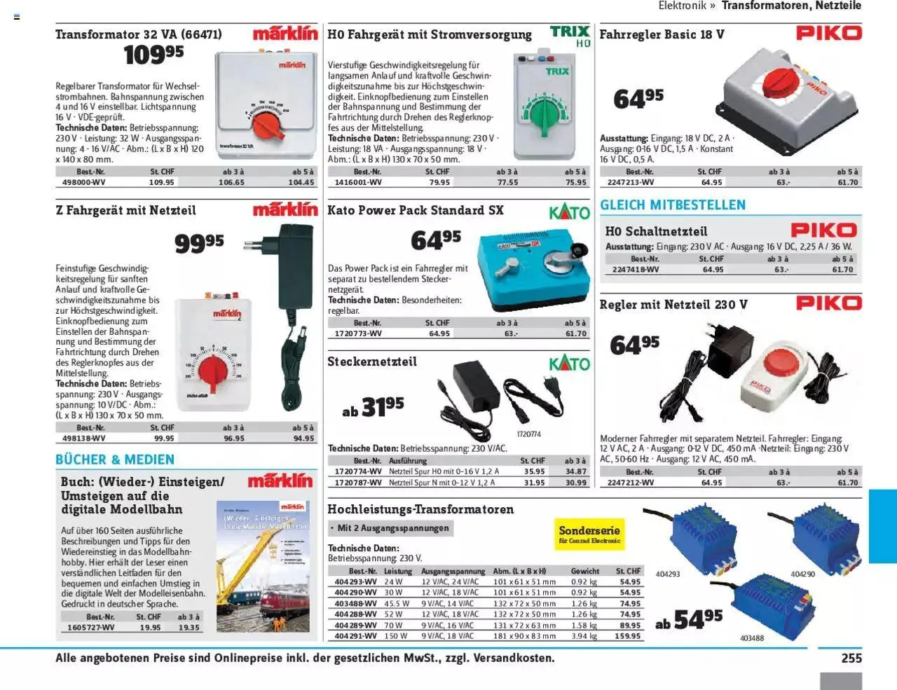 Conrad - Modellbahn 2021/22 von 1. Januar bis 31. Dezember 2023 - Prospekt seite  257