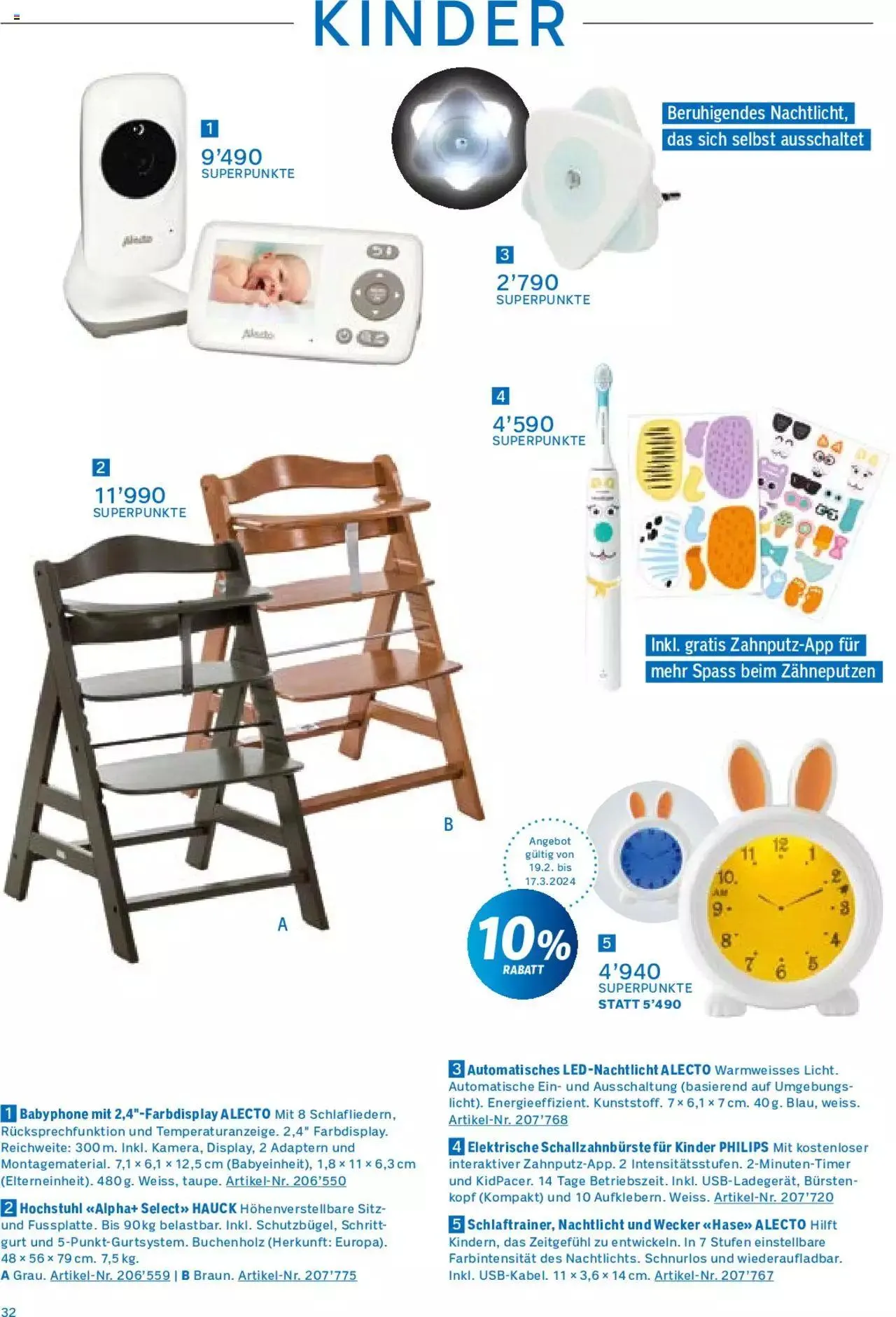 Coop Praemien Shop Aktionen von 20. Februar bis 31. Dezember 2024 - Prospekt seite  32