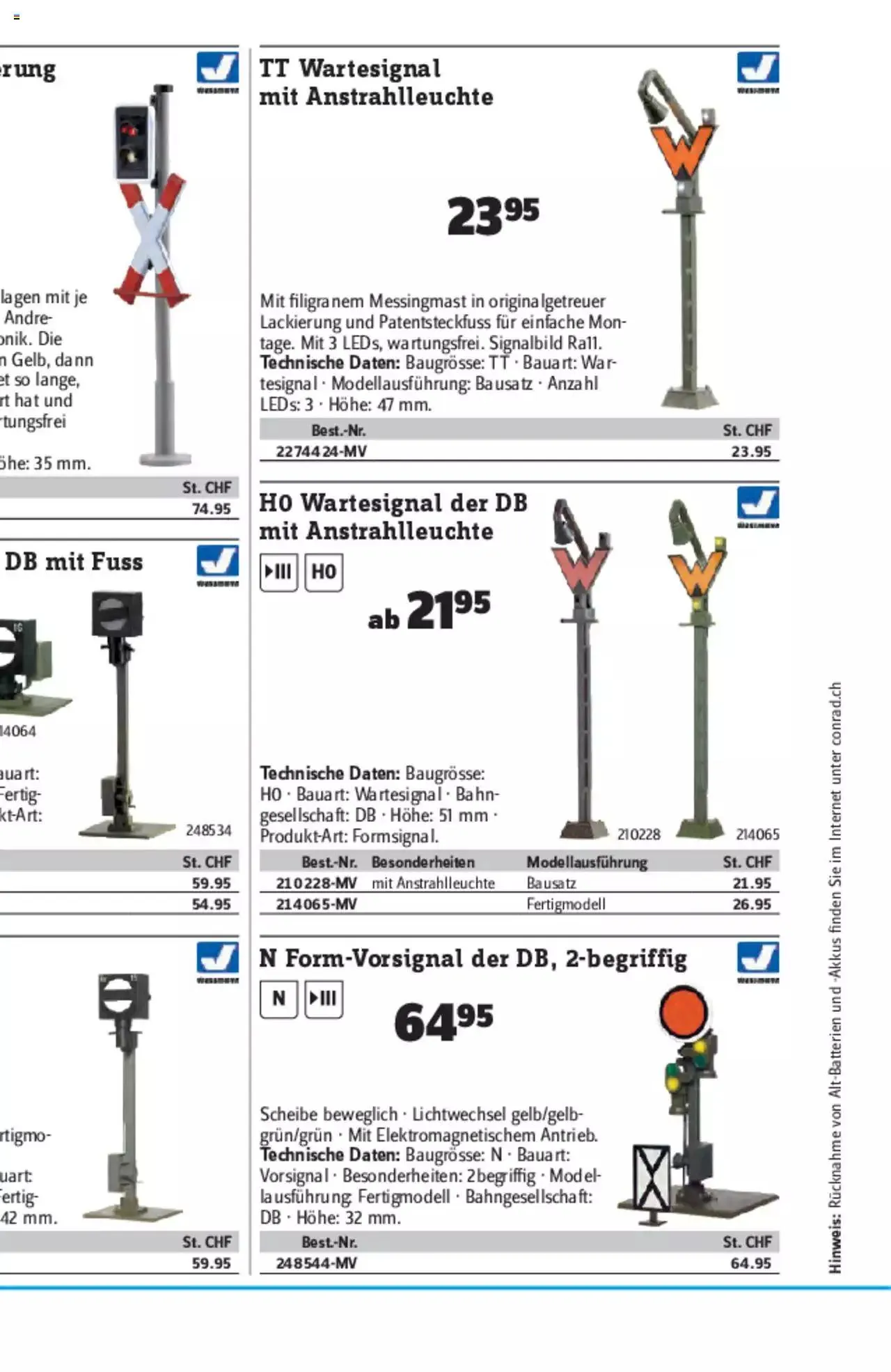 Conrad - Modellbahn Katalog 2022/23 von 5. September bis 31. Dezember 2023 - Prospekt seite  444