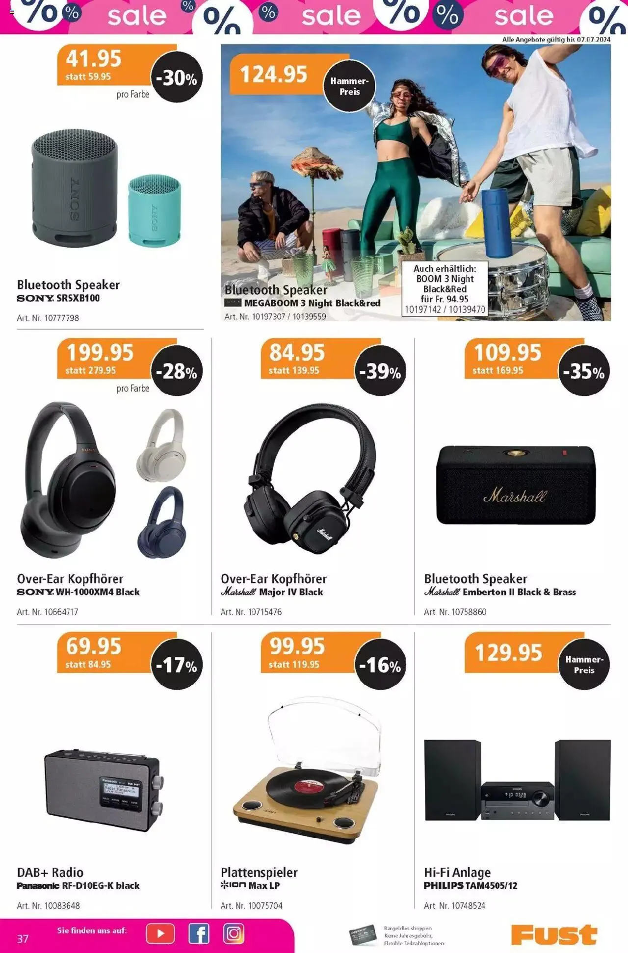 Fust Aktionen von 25. Juni bis 28. Juli 2024 - Prospekt seite 37