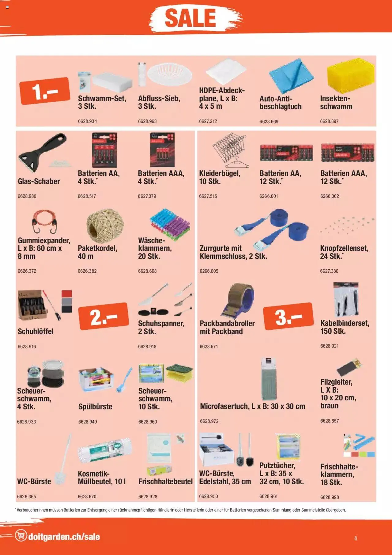 DO IT+GARDEN MIGROS Aktionen von 9. Januar bis 22. Januar 2024 - Prospekt seite  8