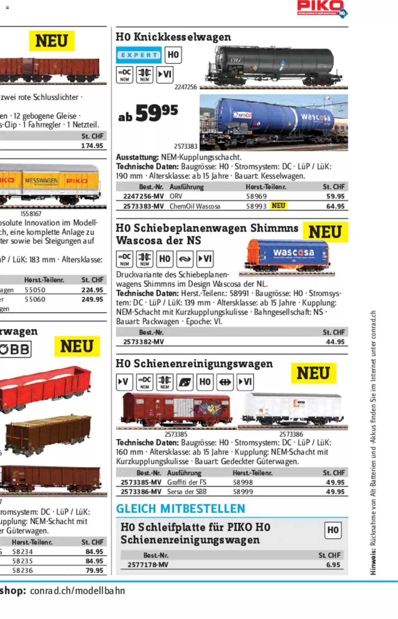 Conrad - Modellbahn Katalog 2022/23 von 5. September bis 31. Dezember 2023 - Prospekt seite  84