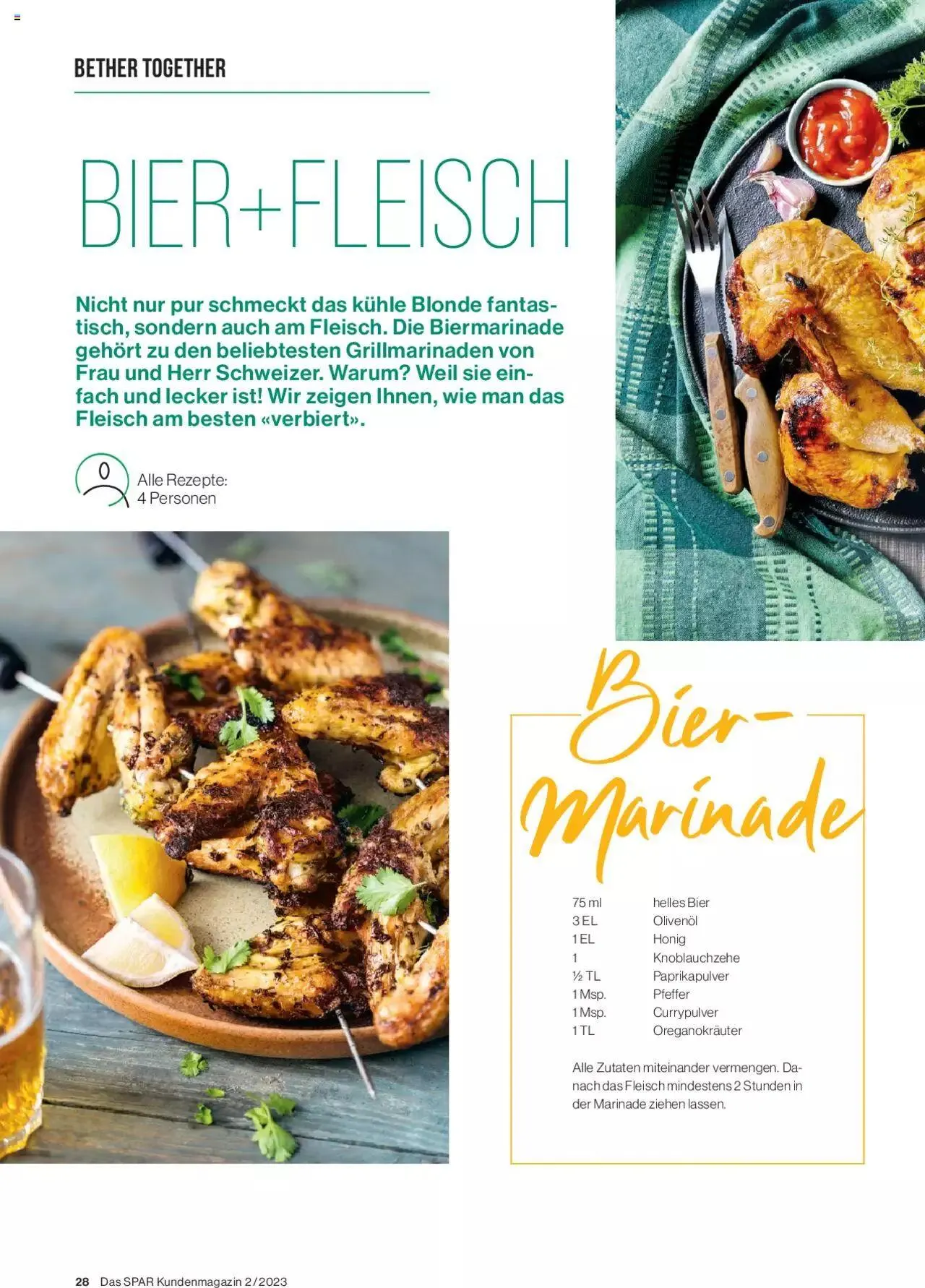 SPAR Kundenmagazin von 31. Mai bis 31. Dezember 2023 - Prospekt seite  28