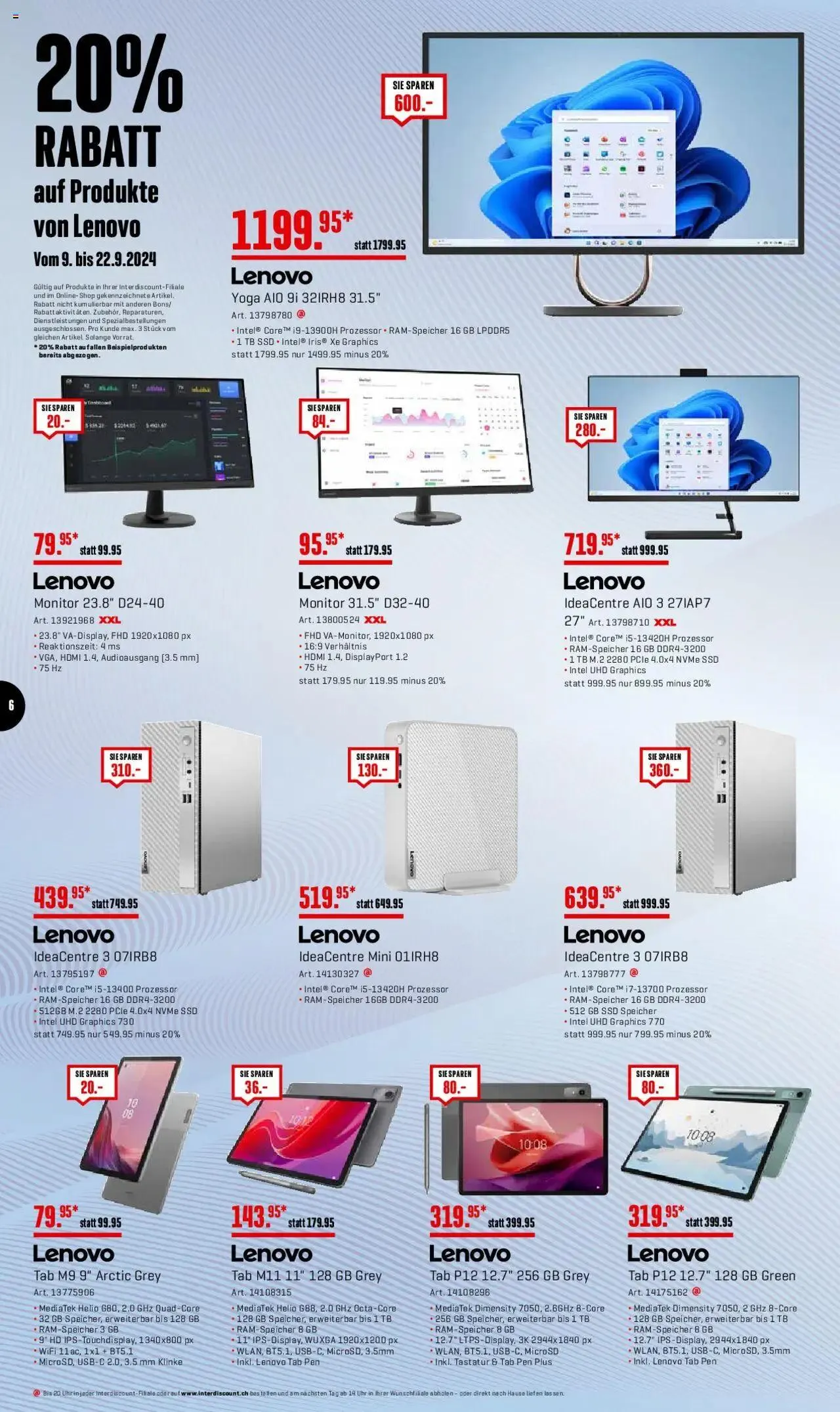 Interdiscount Mobile Prospekt von 9. September bis 22. September 2024 - Prospekt seite  6
