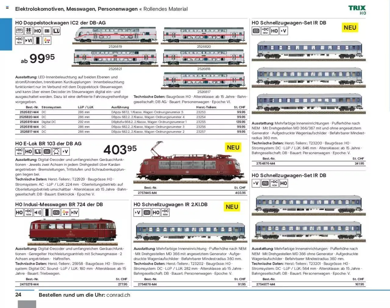Conrad Modellbahn Katalog 2023/24 von 5. September bis 31. Dezember 2024 - Prospekt seite  26