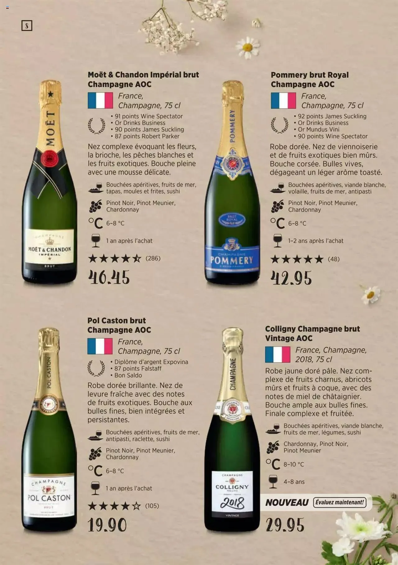 Denner Guide des vins 2023 /2024 FR von 11. September bis 31. Dezember 2024 - Prospekt seite  8