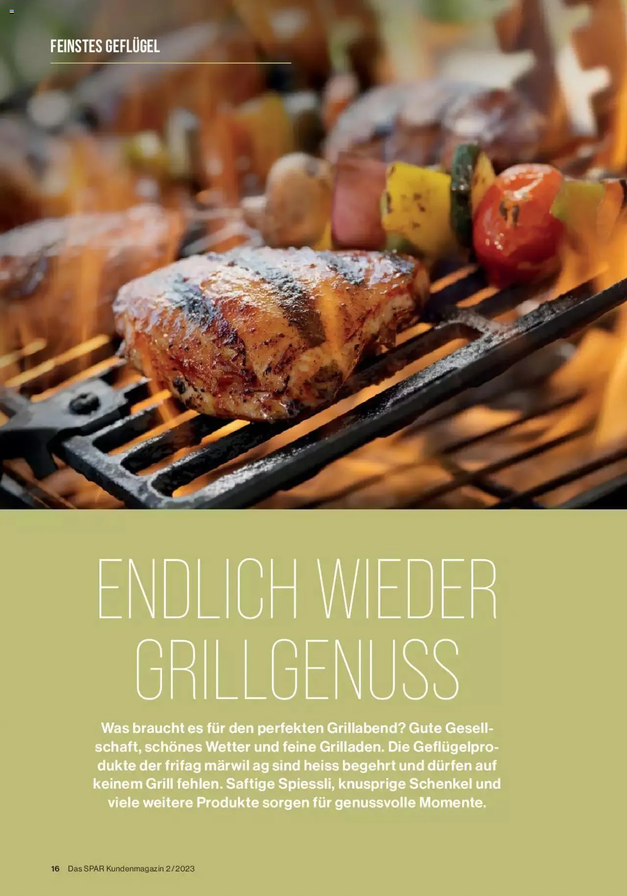 SPAR Kundenmagazin von 31. Mai bis 31. Dezember 2023 - Prospekt seite 16