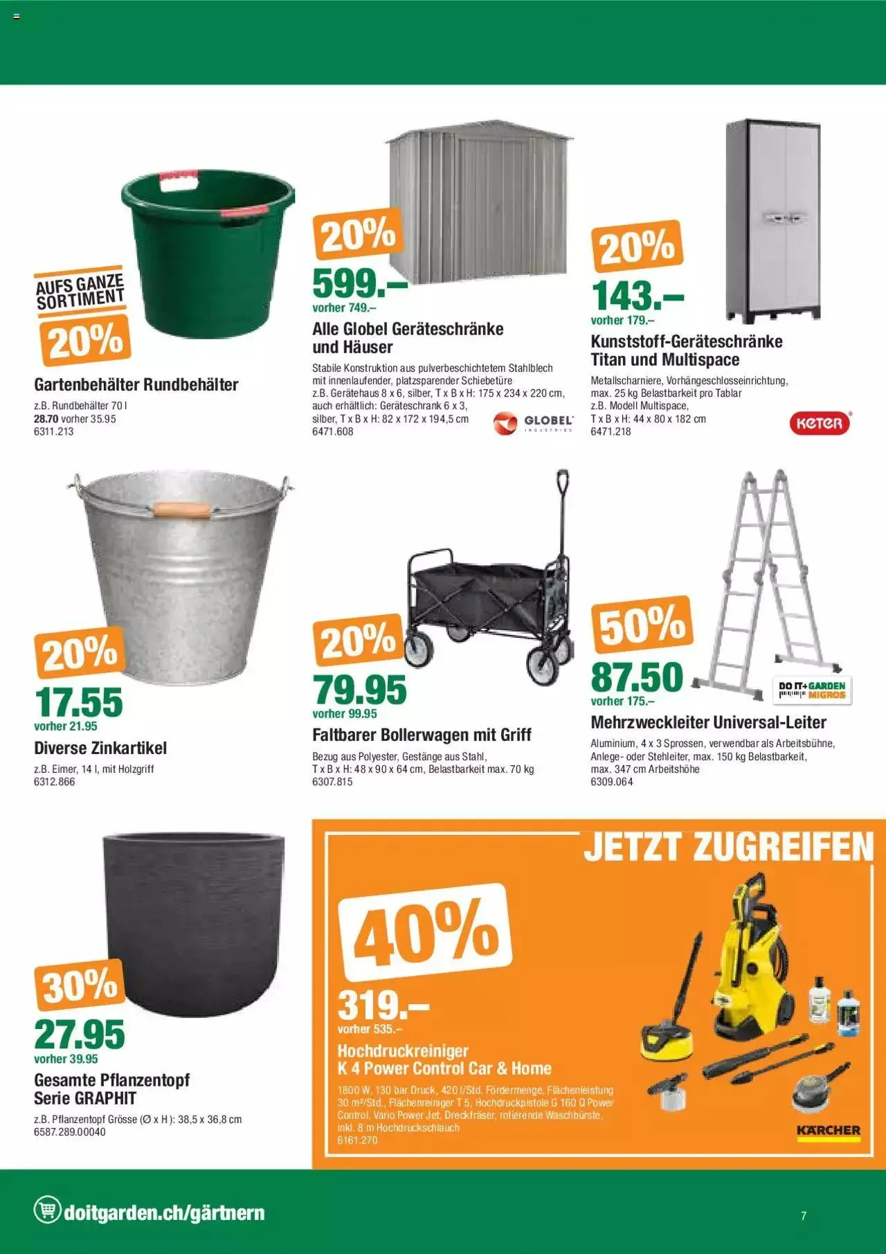 DO IT+GARDEN MIGROS Aktionen von 26. September bis 9. Oktober 2023 - Prospekt seite  7