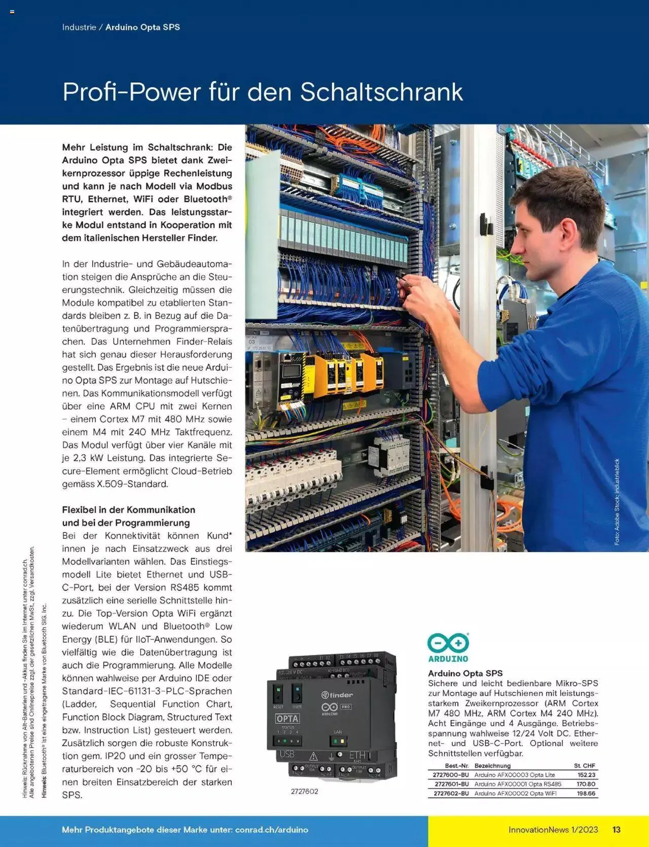 Conrad Innovation News von 24. Februar bis 31. Dezember 2023 - Prospekt seite 13