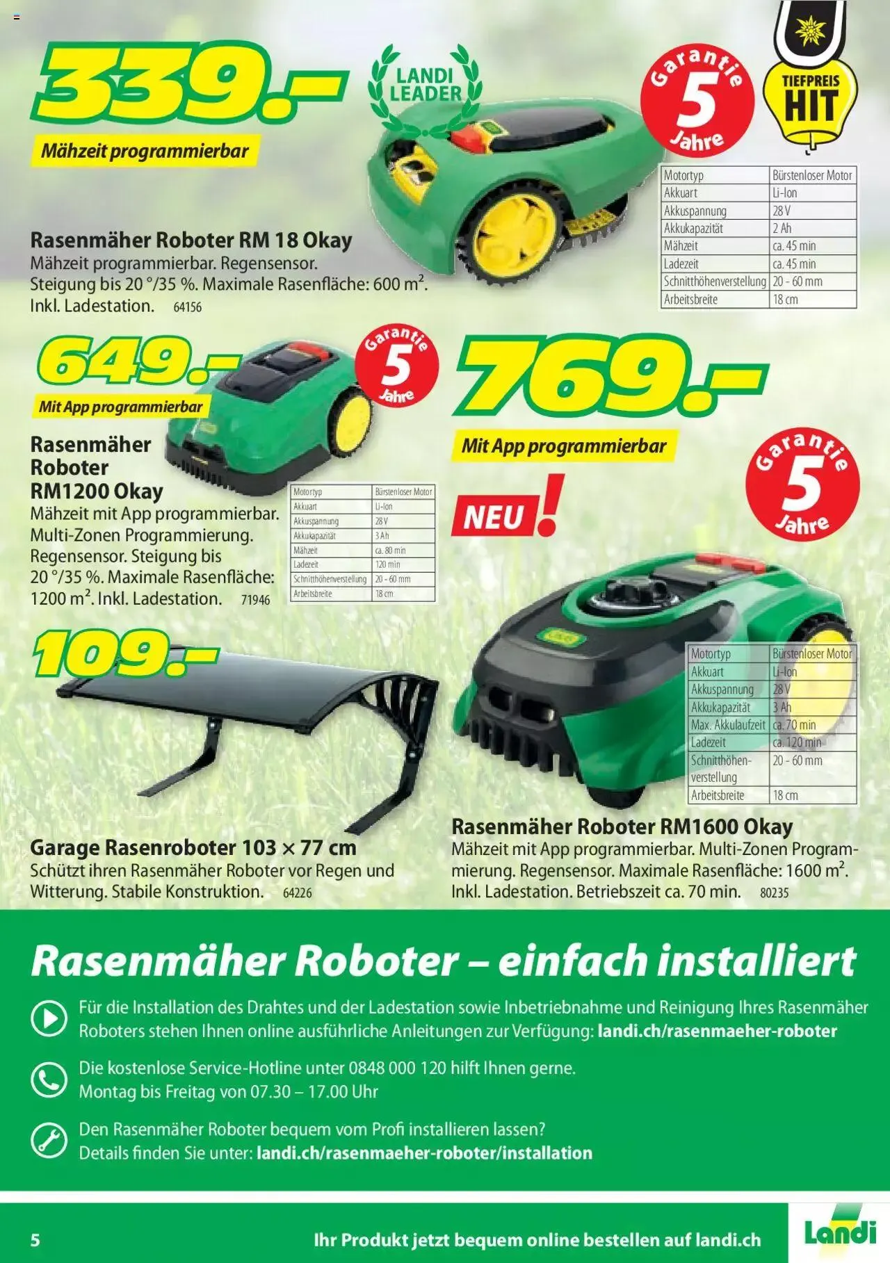 Landi - Motorgeräte 2022 von 1. April bis 31. Dezember 2023 - Prospekt seite 5