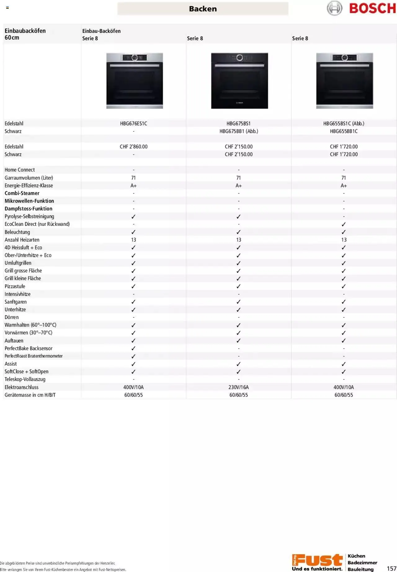 Fust - Küchenmagazin - Riesenauswahl von 22. Februar bis 31. Dezember 2023 - Prospekt seite 157