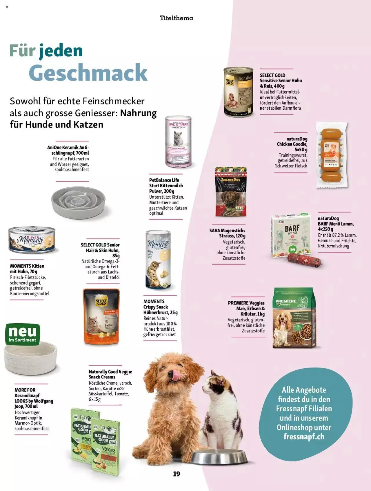 Fressnapf Magazin von 1. September bis 31. Oktober 2023 - Prospekt seite  19