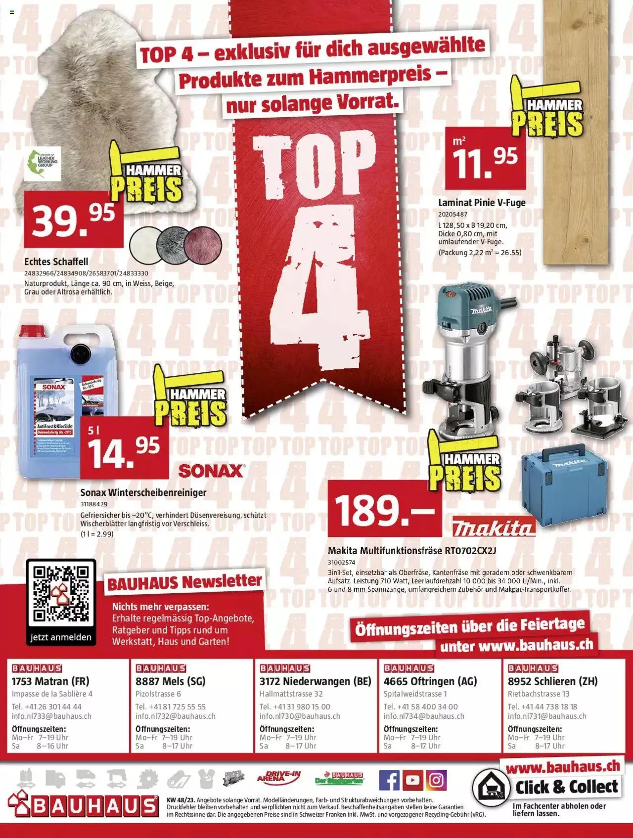 Bauhaus Aktionen von 27. November bis 31. Dezember 2023 - Prospekt seite 32