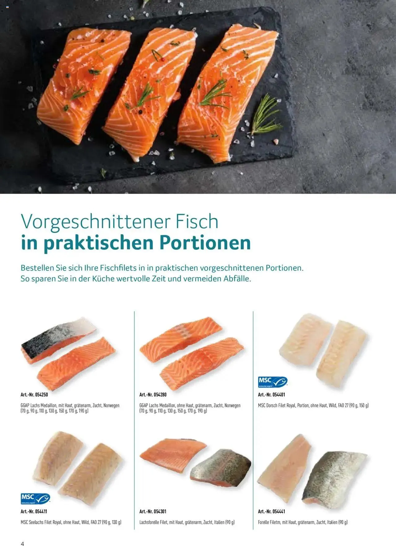 Prodega Aktionen Spezialsortiment Fisch von 1. Juli bis 31. Dezember 2024 - Prospekt seite  4